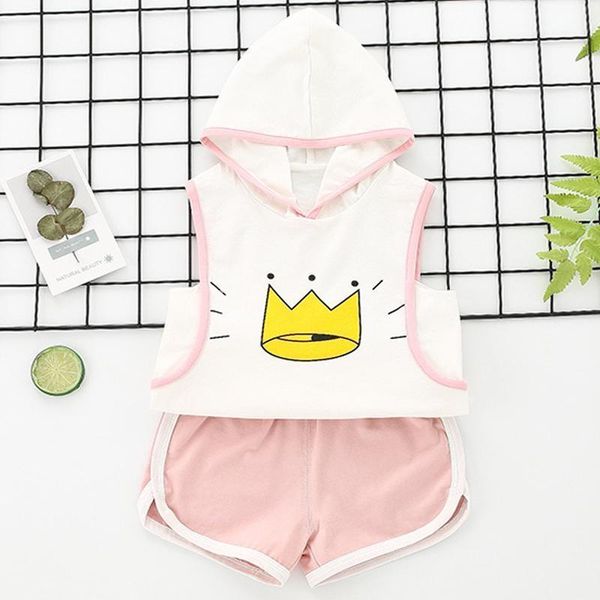 hooded baby clothes boys girls summer sets fashion sleeveless crown print vest + shorts for 1 2 3 4 years kids cotton dress1, White
hooded baby clothes boys girls summer sets fashion sleeveless crown print vest + shorts for 1 2 3 4 years kids cotton dress1, White