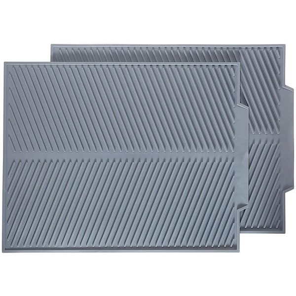 mats & pads multipurpose silicone dish drying mat heat-resistant drain sink tripod kitchen counter 2 pieces gray
mats & pads multipurpose silicone dish drying mat heat-resistant drain sink tripod kitchen counter 2 pieces gray