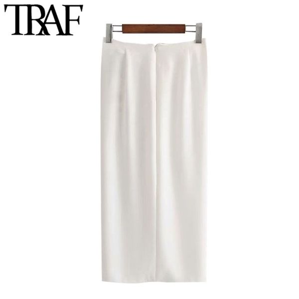 traf women chic fashion office wear knotted wrap midi skirt vintage high waist back zipper slit female skirts faldas mujer, Black;gray
traf women chic fashion office wear knotted wrap midi skirt vintage high waist back zipper slit female skirts faldas mujer, Black;gray