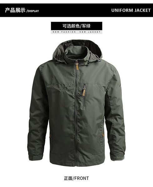 men's jackets 2021 spring and autumn coat fashion foreign trade mountaineering storm windbreaker outdoor sports jacket clothi, Black;brown
men's jackets 2021 spring and autumn coat fashion foreign trade mountaineering storm windbreaker outdoor sports jacket clothi, Black;brown