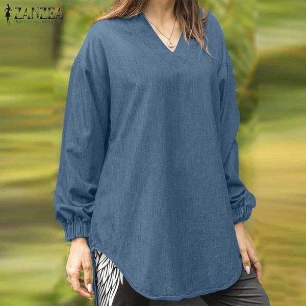women's blouses & shirts blouses fashion denim blue asymmetrical casual long sleeve blusas female v neck plus size jktq, White
women's blouses & shirts blouses fashion denim blue asymmetrical casual long sleeve blusas female v neck plus size jktq, White