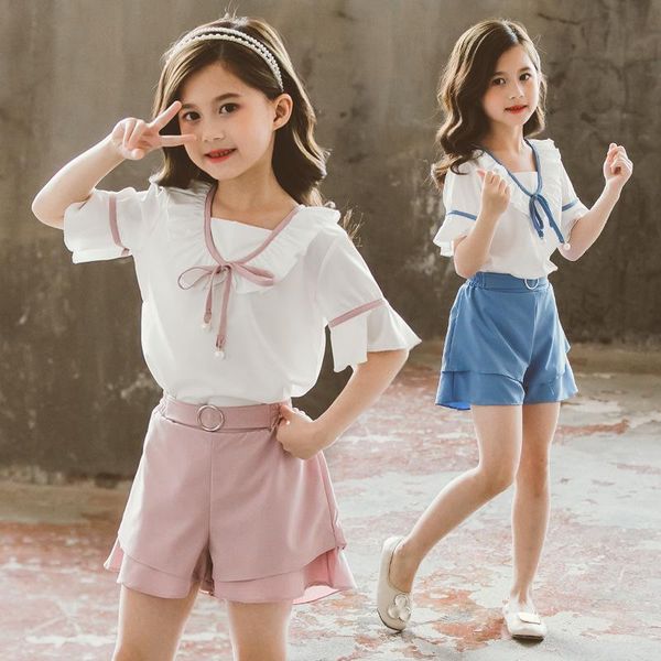 fashion girls clothing set summer outfits kids girl clothes short sleeve + pants teen children's suits 4 6 8 10 12 year sets, White
fashion girls clothing set summer outfits kids girl clothes short sleeve + pants teen children's suits 4 6 8 10 12 year sets, White