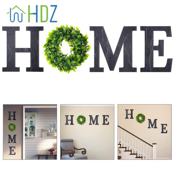 novelty items wooden home sign with green wreath flower, wall hanging decor decorative rustic letters
novelty items wooden home sign with green wreath flower, wall hanging decor decorative rustic letters