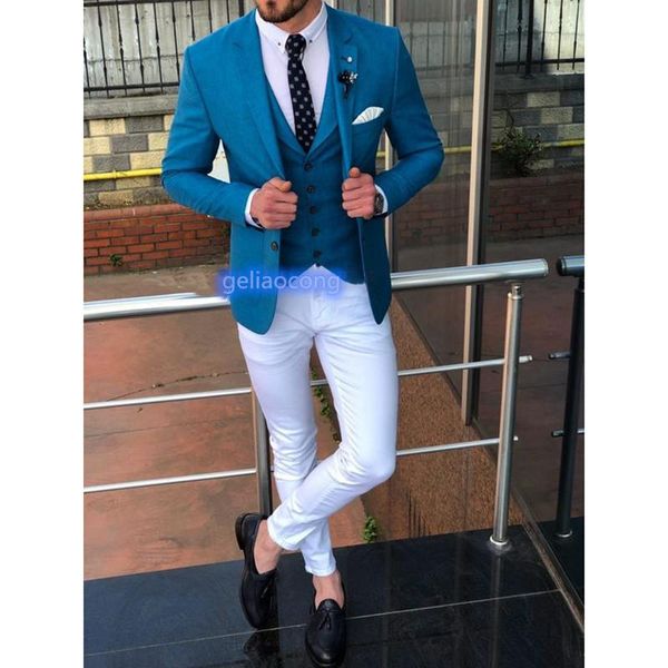 men's 3 pieces solid suit formal business notch lapel silm fit tuxedo groomsmen for wedding party (jacket+vest+pants) suits & blazers, White;black
men's 3 pieces solid suit formal business notch lapel silm fit tuxedo groomsmen for wedding party (jacket+vest+pants) suits & blazers, White;black