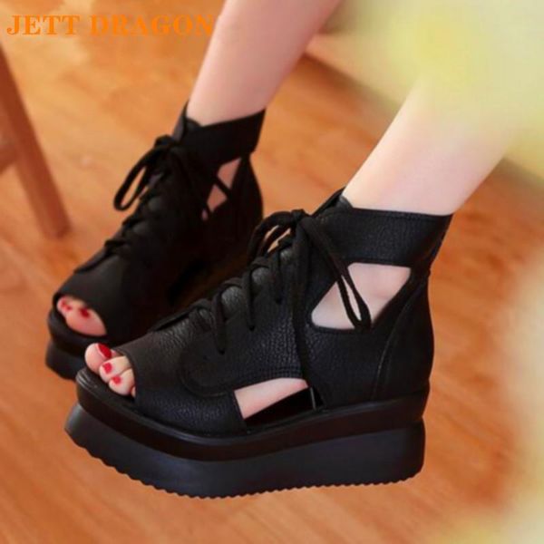 sandals jedragon in spring and summer the student's thick bottom slope leisure personality women cross-tied 34-39, Black
sandals jedragon in spring and summer the student's thick bottom slope leisure personality women cross-tied 34-39, Black