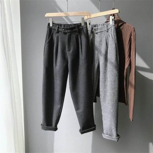 women's pants & capris women spring streetwear grid wide leg casual elastic waist long trousers straight thousand bird plaid, Black;white
women's pants & capris women spring streetwear grid wide leg casual elastic waist long trousers straight thousand bird plaid, Black;white