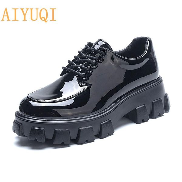 dress shoes aiyuqi women's large size 35-44 spring style genuine leather lace-up platform fashion women, Black
dress shoes aiyuqi women's large size 35-44 spring style genuine leather lace-up platform fashion women, Black