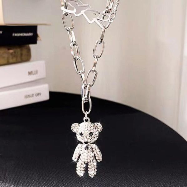pendant necklaces european fashion punk pave cz little bear charm stainless steel necklace chain for girl boy party jewelry, Silver
pendant necklaces european fashion punk pave cz little bear charm stainless steel necklace chain for girl boy party jewelry, Silver
