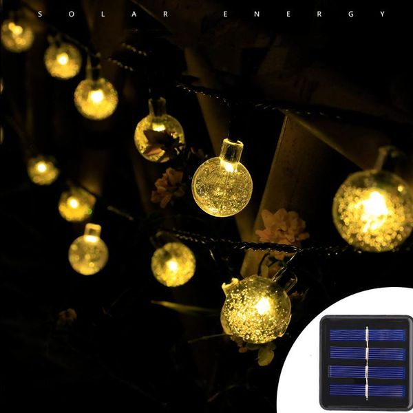 strings 8 modes solar light crystal ball 5m/7m/12m/ led string lights fairy garlands for christmas party outdoor decoration
strings 8 modes solar light crystal ball 5m/7m/12m/ led string lights fairy garlands for christmas party outdoor decoration