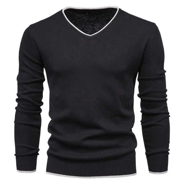 2021 new cotton pullover v-neck mens sweater fashion solid color winter slim sweaters men navy knitwear, White;black
2021 new cotton pullover v-neck mens sweater fashion solid color winter slim sweaters men navy knitwear, White;black