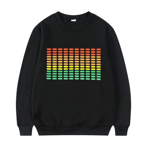 men's hoodies & sweatshirts sound active equalizer el sweatshirt light up down led pullover flashing music activated men women clothin, Black
men's hoodies & sweatshirts sound active equalizer el sweatshirt light up down led pullover flashing music activated men women clothin, Black