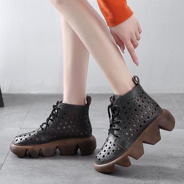 summer hollow out sandals fashion lace-up concise solid shoes for women cover heel platform casual large size, Black
summer hollow out sandals fashion lace-up concise solid shoes for women cover heel platform casual large size, Black