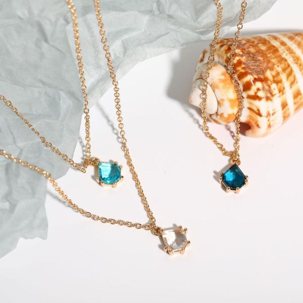 pendant necklaces fashion ins simple zircon necklace color spar clavicle chain out of the street with high-end design sense accessories, Silver
pendant necklaces fashion ins simple zircon necklace color spar clavicle chain out of the street with high-end design sense accessories, Silver