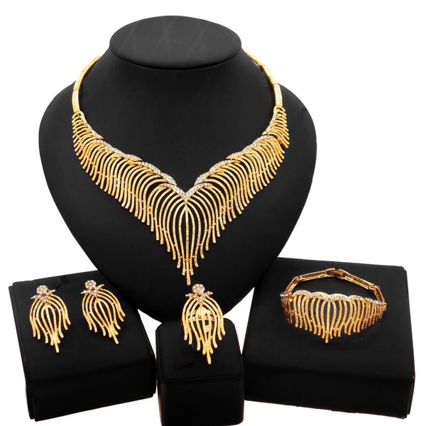 yulaili the latest hollow diamond settings earrings luxury and multi-purpose dubai jewelry set fashion women's exquisite jewellery suit, Black
yulaili the latest hollow diamond settings earrings luxury and multi-purpose dubai jewelry set fashion women's exquisite jewellery suit, Black