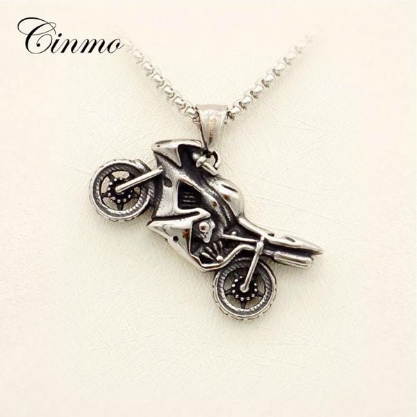 pendant necklaces cinmo motorbike vehicle necklace korean hip hop stainless steel for men women wholesale jewelry gift, Silver
pendant necklaces cinmo motorbike vehicle necklace korean hip hop stainless steel for men women wholesale jewelry gift, Silver