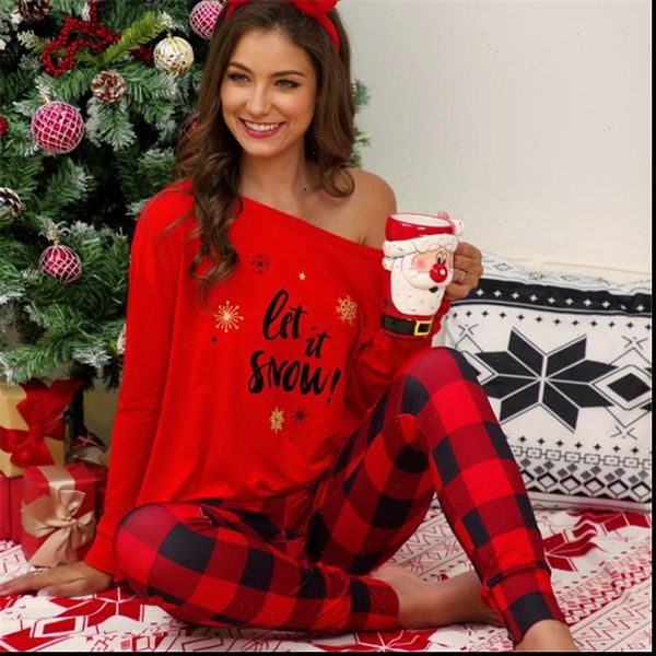 christmas pajama set 2 womens sleepwears pieces plaid stripe letters printed casual homewear pattern plus size winter sleepwear, Black;red
christmas pajama set 2 womens sleepwears pieces plaid stripe letters printed casual homewear pattern plus size winter sleepwear, Black;red
