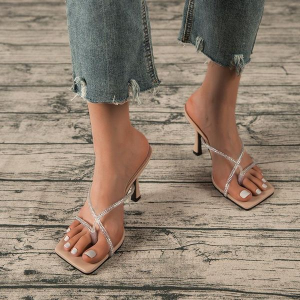 slippers rhinestone clear cross strap stiletto flip flops shoes summer fashion slip-on 10cm high heels women sandals ogxe, Black
slippers rhinestone clear cross strap stiletto flip flops shoes summer fashion slip-on 10cm high heels women sandals ogxe, Black