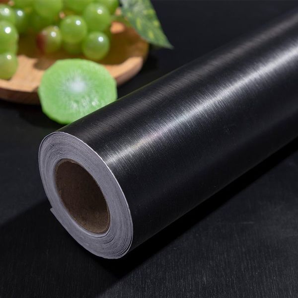 wallpapers thickened black wire drawing stickers decorate stainless steel pvc self-adhesive waterproof paste film wallpaper
wallpapers thickened black wire drawing stickers decorate stainless steel pvc self-adhesive waterproof paste film wallpaper