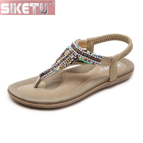 shoes woman flat sandals pu women's summer folk-custom bohemia beading beach drive office, Black
shoes woman flat sandals pu women's summer folk-custom bohemia beading beach drive office, Black