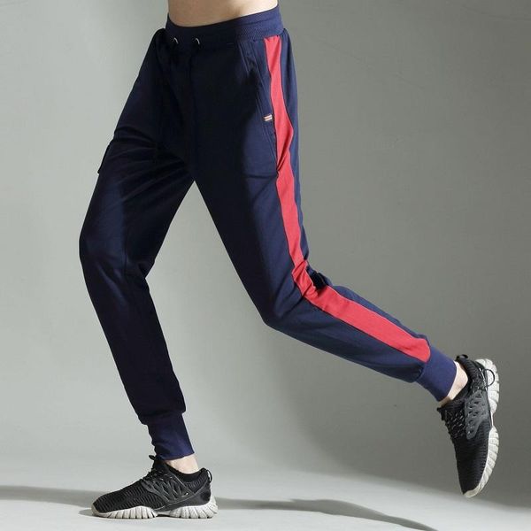 running pants sports men's contrast stitching casual trousers slim-fit with small feet ropa deportiva sweatpants track, Black;blue
running pants sports men's contrast stitching casual trousers slim-fit with small feet ropa deportiva sweatpants track, Black;blue