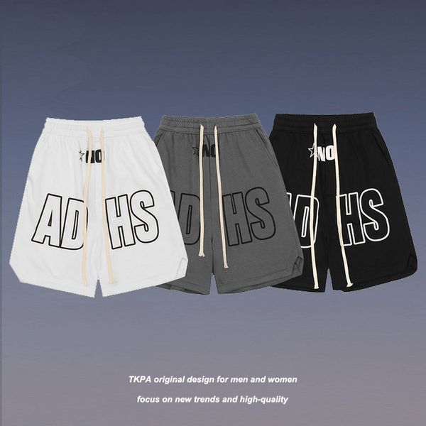 tkpa dark black fashion brand letter print men's capris high street hip hop loose sports shorts, White;black
tkpa dark black fashion brand letter print men's capris high street hip hop loose sports shorts, White;black