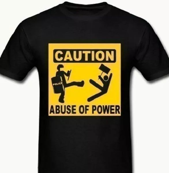 caution abuse of power t shirt tee anti cop authority protest anarchy anarchist, White;black
caution abuse of power t shirt tee anti cop authority protest anarchy anarchist, White;black