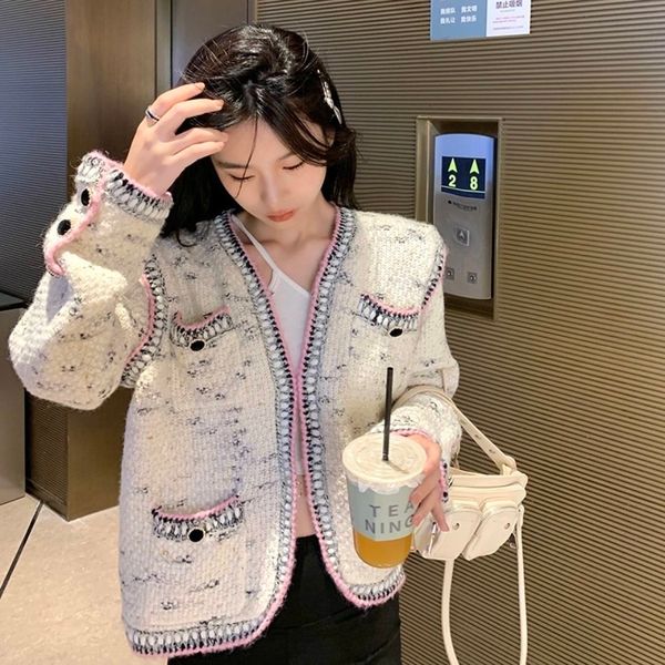 women's sweaters trend cardigan autumn and winter in knitted or crocheted fashion temperament short female coat 9r69, White;black
women's sweaters trend cardigan autumn and winter in knitted or crocheted fashion temperament short female coat 9r69, White;black