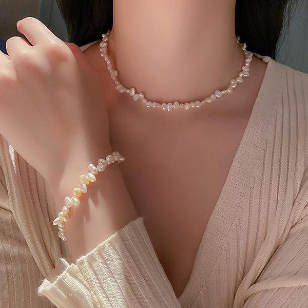 chains fresh water pearl necklace light luxury temperament clavicle chain korean personality fashion simple style design women, Silver
chains fresh water pearl necklace light luxury temperament clavicle chain korean personality fashion simple style design women, Silver