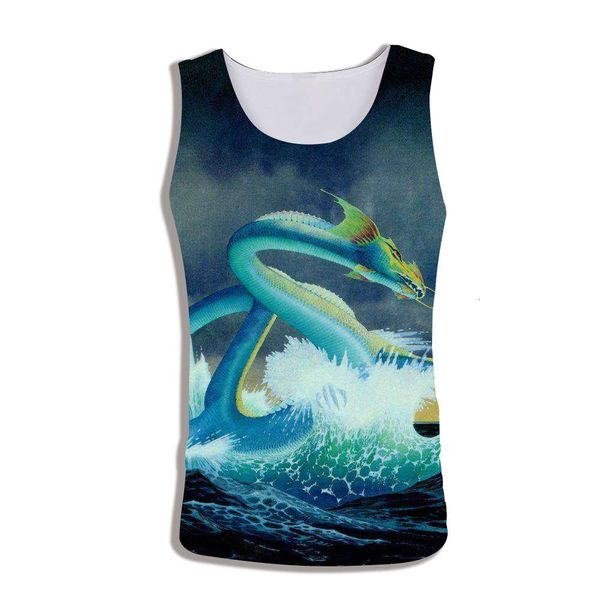 straight men's 3d digital printed vest with dragon pattern loose casual sports t-shirt for men, White;black
straight men's 3d digital printed vest with dragon pattern loose casual sports t-shirt for men, White;black