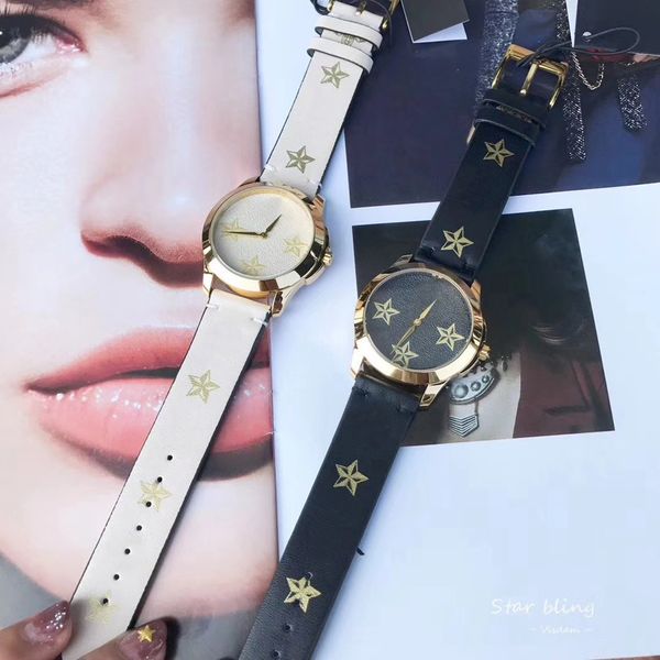 fashion brand watches for women girl five-pointed star bee style leather strap quartz wrist watch g78, Slivery;brown
fashion brand watches for women girl five-pointed star bee style leather strap quartz wrist watch g78, Slivery;brown