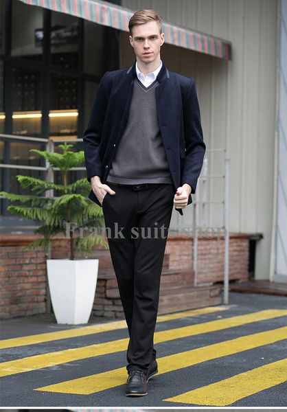 men's wool & blends 2021 custom made fashion men coat double breasted mens pea slim fit business style, Black
men's wool & blends 2021 custom made fashion men coat double breasted mens pea slim fit business style, Black