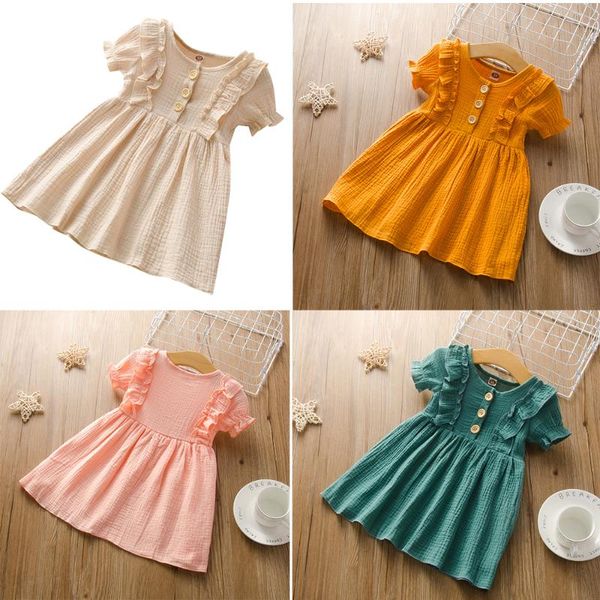 summer girl dresses soild princess girls clothes party children clothing toddler baby kids vestidos for 3 7y girl's, Red;yellow
summer girl dresses soild princess girls clothes party children clothing toddler baby kids vestidos for 3 7y girl's, Red;yellow