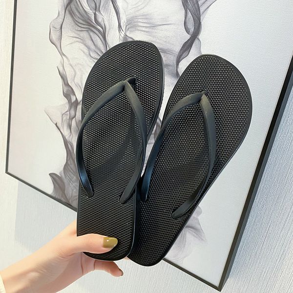 women summer slippers soft pvc couples beach flip flops solid color slip-on shoes female male fashion slides footwear, Black
women summer slippers soft pvc couples beach flip flops solid color slip-on shoes female male fashion slides footwear, Black