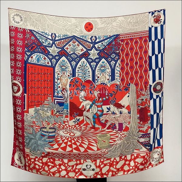 mulberry-silk scarf large square silk foulard satin scarfs designer hand rolled shawl"la danse des amazones" scarves, Blue;gray
mulberry-silk scarf large square silk foulard satin scarfs designer hand rolled shawl"la danse des amazones" scarves, Blue;gray