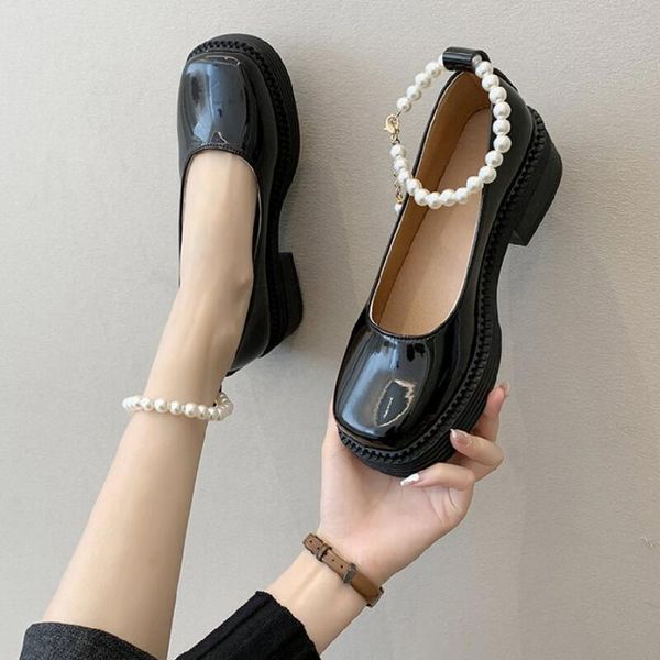 dress shoes lolita women japanese style 2021 casual vintage beaded high heel platform college student, Black
dress shoes lolita women japanese style 2021 casual vintage beaded high heel platform college student, Black