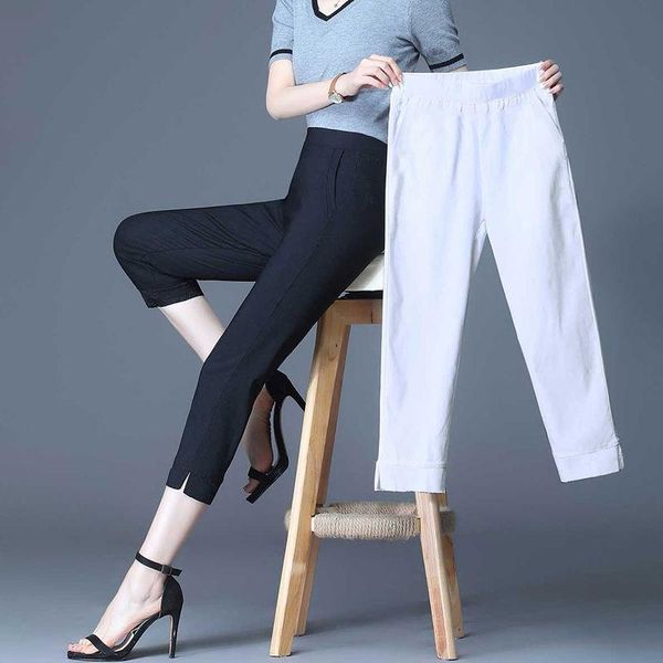 women's pants & capris summer thin leg opening split korean elastic large horn loose and straight casual, Black;white
women's pants & capris summer thin leg opening split korean elastic large horn loose and straight casual, Black;white