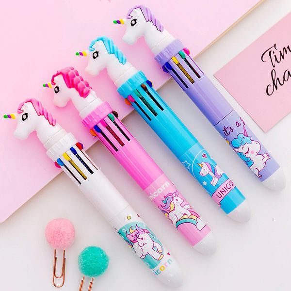 pen korean stationery creative lovely 10 color unicorn ballpoint multi color signature student writing tool
pen korean stationery creative lovely 10 color unicorn ballpoint multi color signature student writing tool