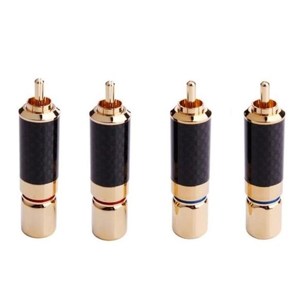 hifi rca plug carbon fiber 24k gold-plated connectors,diy audio connector computer speakers
hifi rca plug carbon fiber 24k gold-plated connectors,diy audio connector computer speakers