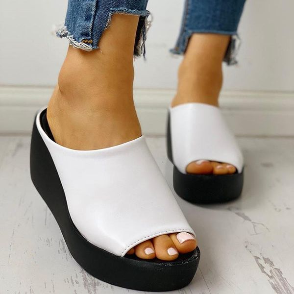 slippers platform women shoes summer wedges open toe sandals pu leather high heels ladies slides black white flip flops big size
slippers platform women shoes summer wedges open toe sandals pu leather high heels ladies slides black white flip flops big size