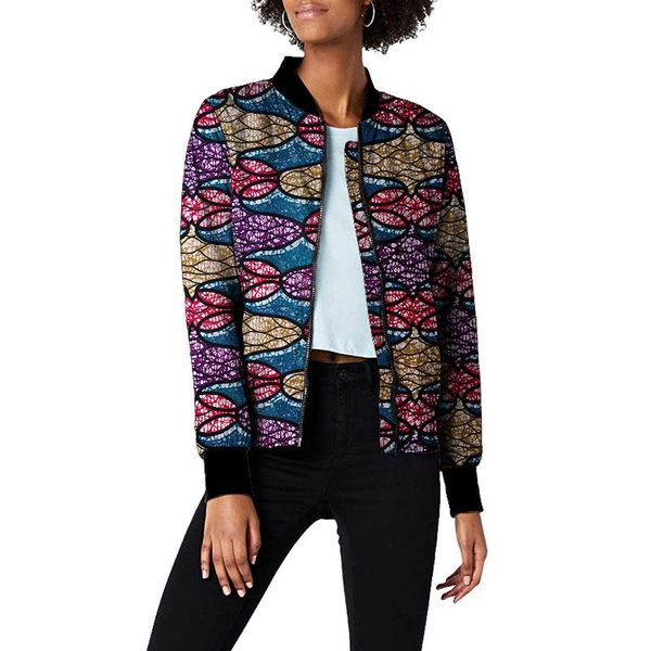 ethnic clothing african traditional style colorful print women's bomber jackets custom made wedding outfit lady's baseball coat, Red
ethnic clothing african traditional style colorful print women's bomber jackets custom made wedding outfit lady's baseball coat, Red