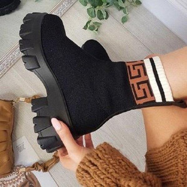 boots women's autumn stretch fabric socks women shoes mid-calf riband leters breathtable sock shoe motorcycle, Black
boots women's autumn stretch fabric socks women shoes mid-calf riband leters breathtable sock shoe motorcycle, Black