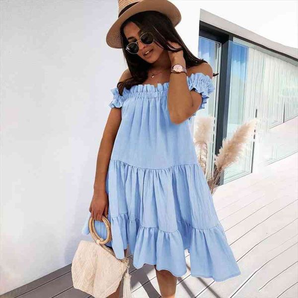 off shoulder big hem woman mini dress summer loose casual sleeveless white ladies dresses for women robe femme, Black;gray
off shoulder big hem woman mini dress summer loose casual sleeveless white ladies dresses for women robe femme, Black;gray