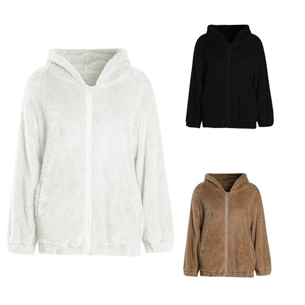 women's jackets imcute 2021 autumn winter thickening cartoon plush jacket ladies v-neck zipper long-sleeved hoodie solid color slim poc, Black;brown
women's jackets imcute 2021 autumn winter thickening cartoon plush jacket ladies v-neck zipper long-sleeved hoodie solid color slim poc, Black;brown