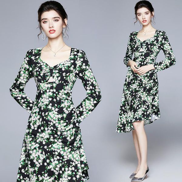 casual dresses elegant women floral slim tunic package hip asymmetrical trumpet dress office lady long sleeve party clothing, Black;gray
casual dresses elegant women floral slim tunic package hip asymmetrical trumpet dress office lady long sleeve party clothing, Black;gray