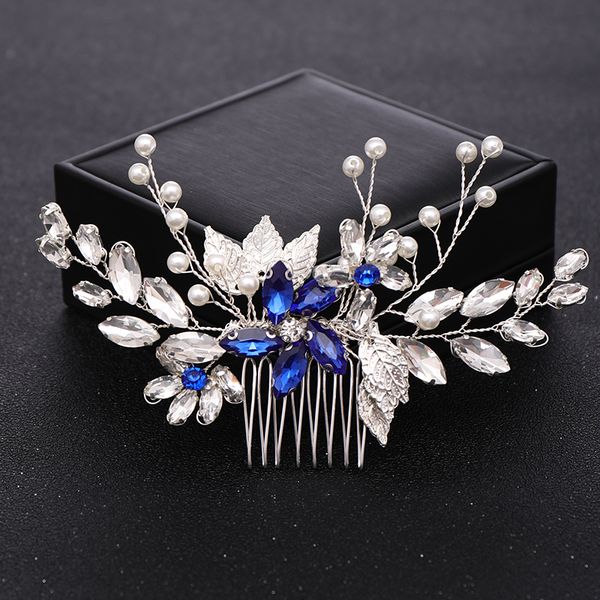 trendy crystal hair comb bride tiara wedding hair accessories handmade leaf pearl women hairpins bridal hair jewelry headpiecedio chan conta, White;golden
trendy crystal hair comb bride tiara wedding hair accessories handmade leaf pearl women hairpins bridal hair jewelry headpiecedio chan conta, White;golden