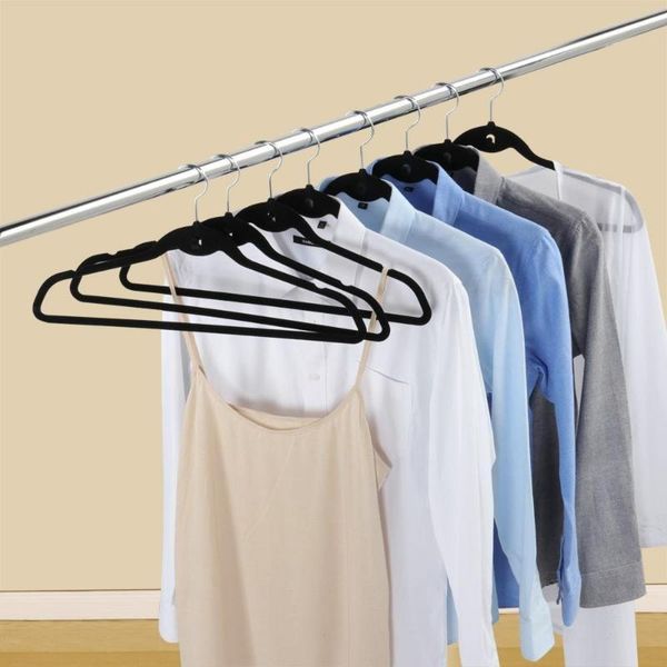10/20pcs non slip velvet suit clothes hangers wardrobe home organizer c1 & racks