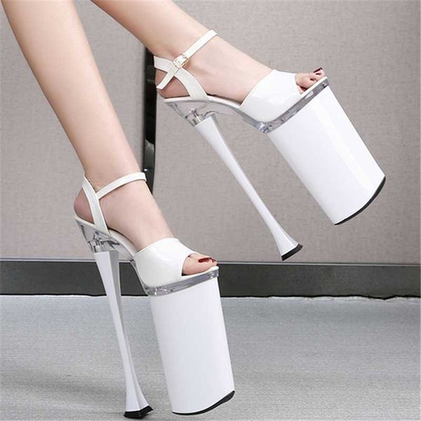 slippers women large size patent leather super high heels 26cm 2021 platform thin heel sandals female peep toe hasp shoes dress, Black
slippers women large size patent leather super high heels 26cm 2021 platform thin heel sandals female peep toe hasp shoes dress, Black