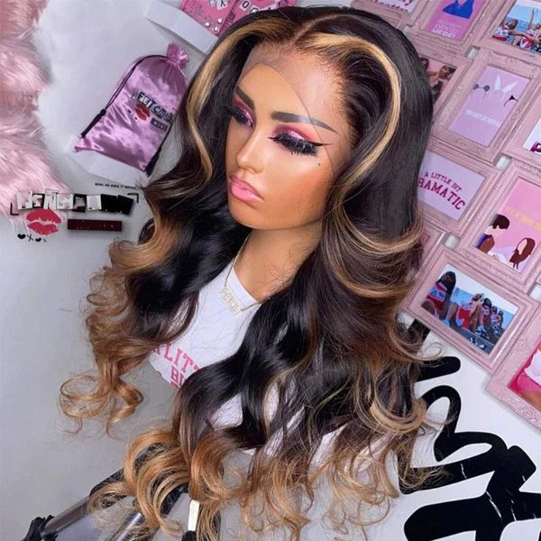 lace wigs ombre highlights 27# blonde body wave 13x4 front wig thick long density remy brazilian 13x6 frontal forwomen, Black;brown
lace wigs ombre highlights 27# blonde body wave 13x4 front wig thick long density remy brazilian 13x6 frontal forwomen, Black;brown