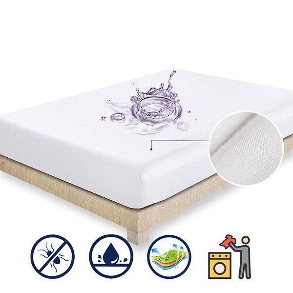 sheets & sets waterproof fitted sheet elastic air-permeable mattress cover with four corners solid color queen size bed protector er
sheets & sets waterproof fitted sheet elastic air-permeable mattress cover with four corners solid color queen size bed protector er