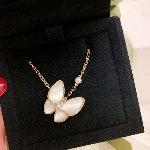 pure silver f family butterfly necklace women's full diamond clover natural white fritillaria butterfly plated 18k gold necklace clavic, Black
pure silver f family butterfly necklace women's full diamond clover natural white fritillaria butterfly plated 18k gold necklace clavic, Black